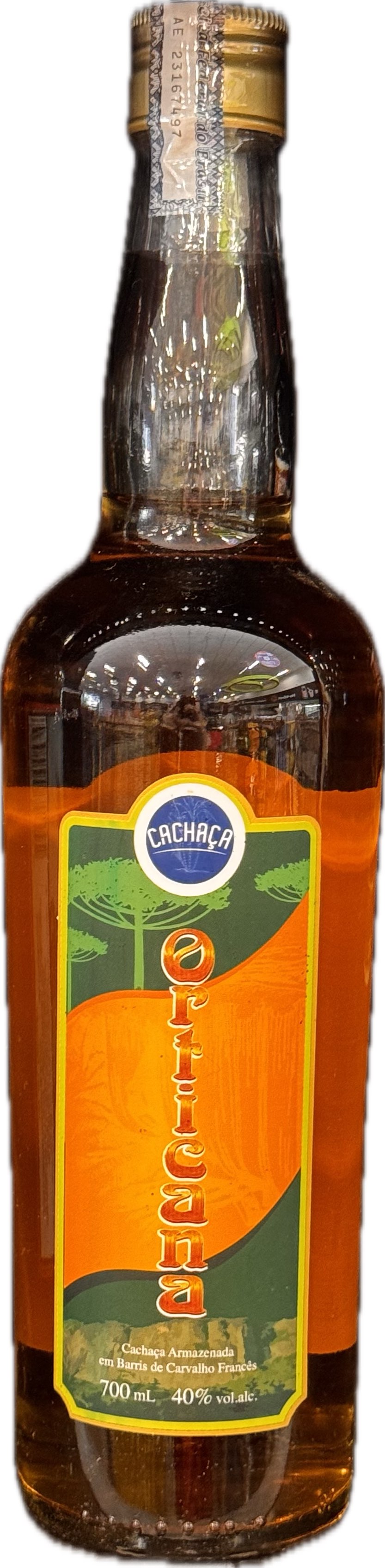 Cachaca Orticana Carvalho 700ml