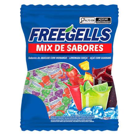 Bala Freegells Mix De Sabores 475g