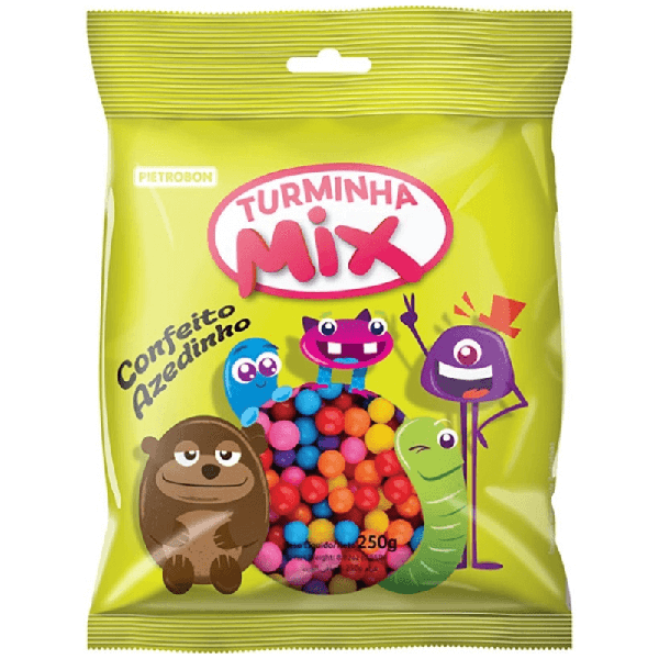 Bala Goma Turmihna Mix 60g Confeito Azedinha