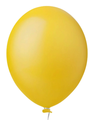 Balao Liso T.6,5'' C/ 50 Amarelo