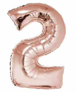 Balao Metalizado N2 40cm Rose