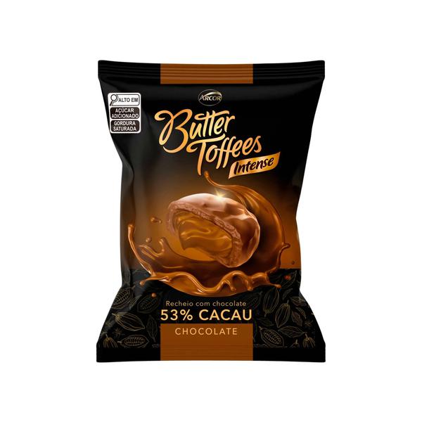 Balas Butter Toffees Arcor 90g Chocolate Intense