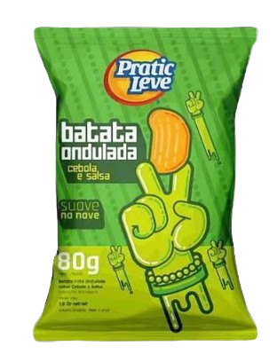 Batata Pratic Leve Ondulada 80g Cebola e Salsa