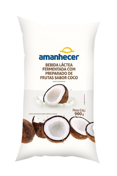 Bebida Lactea Amanhecer 900g Sabor Coco