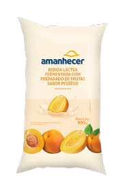 Bebida Lactea Amanhecer 900g Sabor Pessego