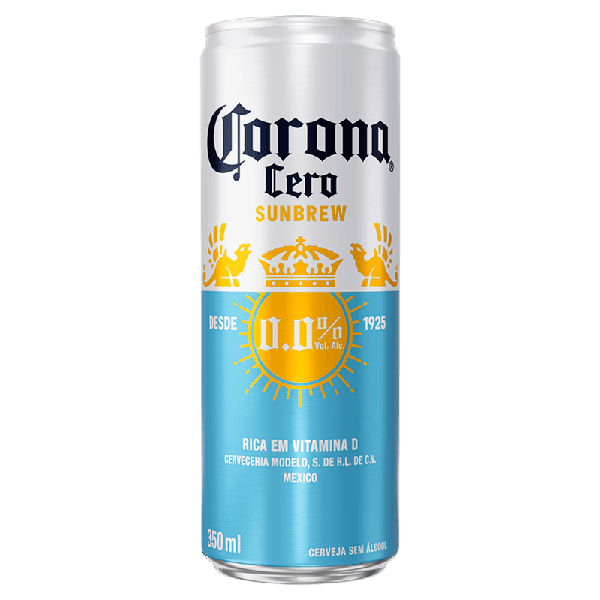 Cerveja Corona Zero Lata 350ml Zero Alcool