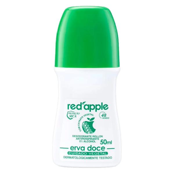 Desodorante Rollon Red Apple 50ml Erva Doce