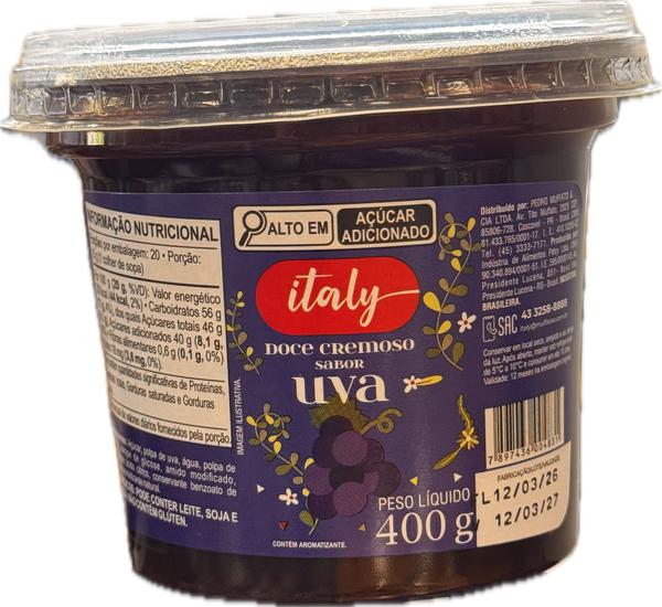 Doce De Frutas Italy 400g Uva