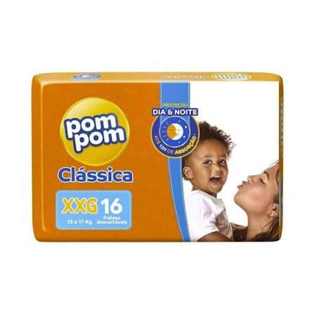 Fralda Pompom Classica Xxg.  C/16 Classica Xxg