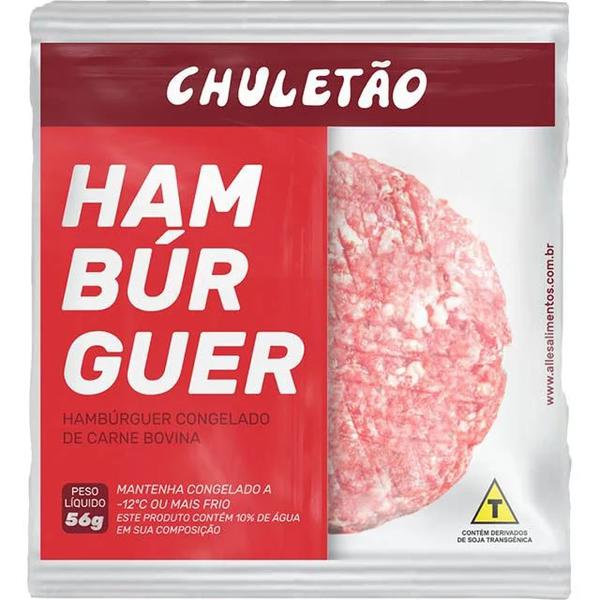 Hamburguer Chuletao 56g Carne Bov e Frango