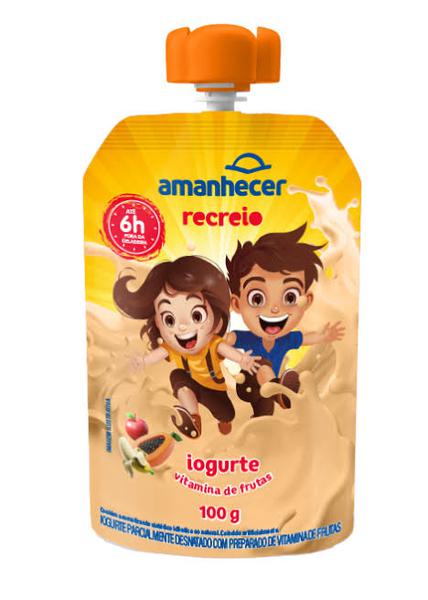 Iogurte Amanhecer Recreio 100g Vitamina De Frutas
