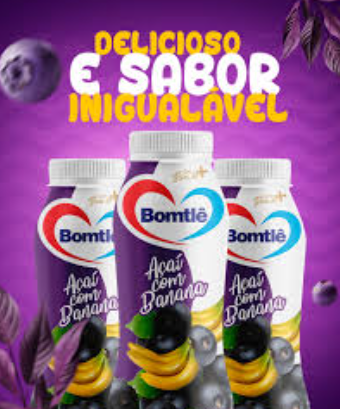 Iogurte Bomtle Garrafa 150g Açai C/ Banana