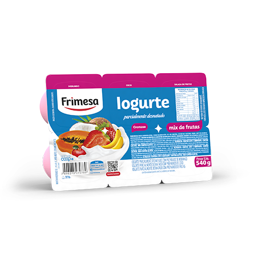 Iogurte Frimesa Bandeja 540g Mix De Frutas