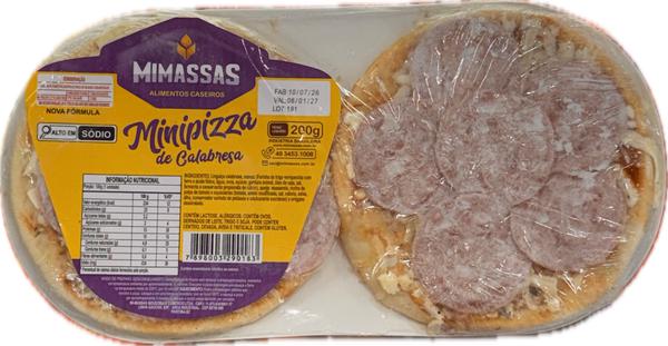 Mini Pizza Mimassas 200g Calabresa