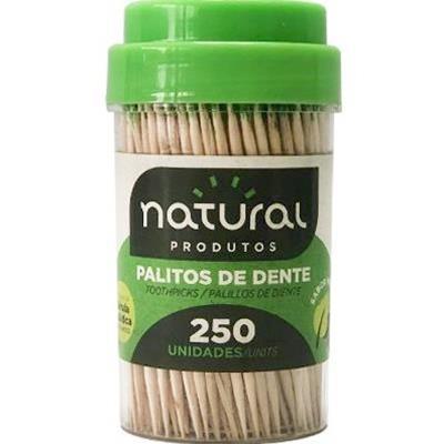 Palito Dental Nat Pt Verde 250un Natural