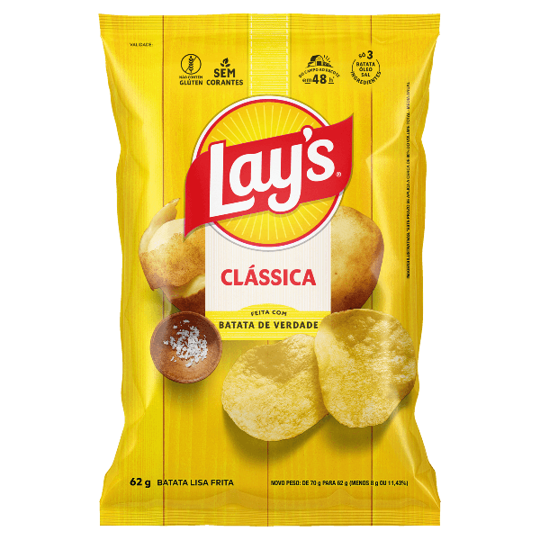 Salg Chips Batata Lays 62g Classica
