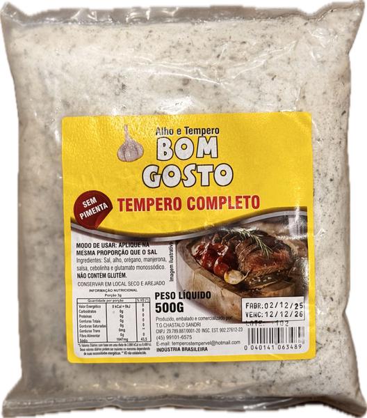 Tempero Completo Bom Gosto 500g Sem Pimenta