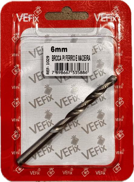 Vefix Broca P/ Ferro Madeira 6mm