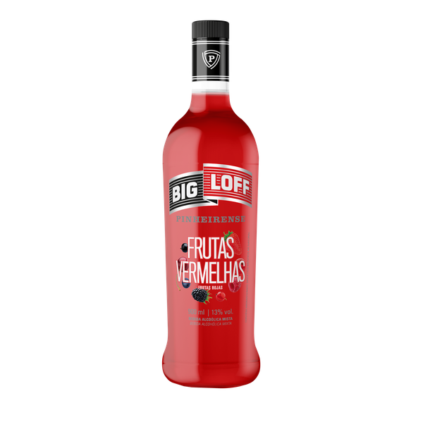 Vodka Bigloff 900 Ml Frutas Vermelhas