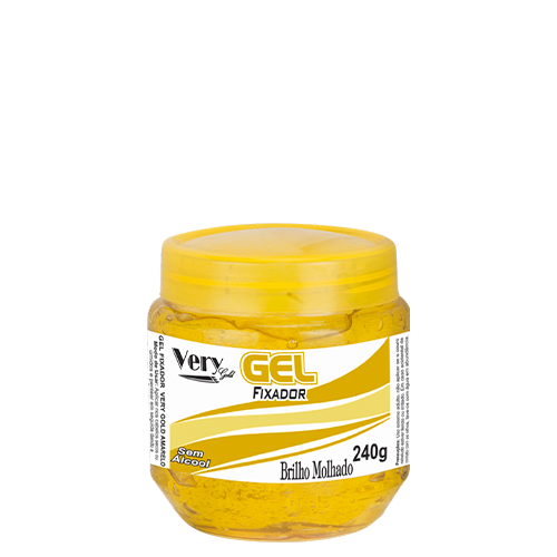 GEL BRILHO MOLHADO AMARELO 240G