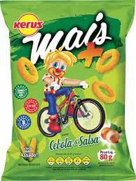 SALGADINHOS KERUS CEBOLA E SALSA 80G