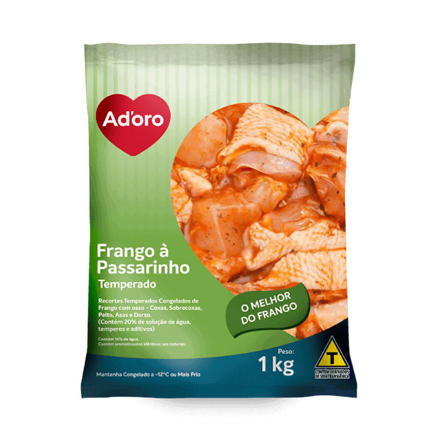 FRANGO PASSARINHO ADORO 1KG MARINADO