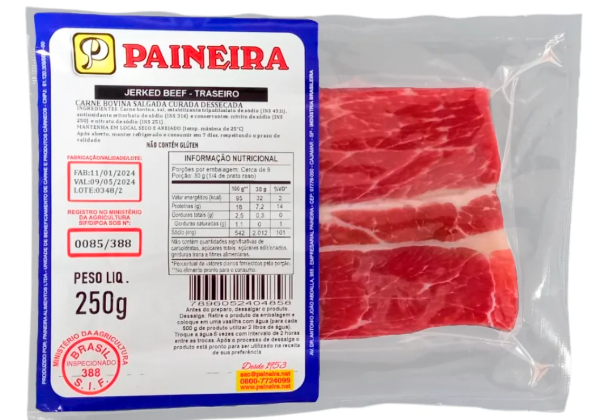 CARNE SECA PAINEIRA 250G TRAZEIRO