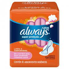 ABSORVENTE ALWAYS BASICO SUAVE C/ABAS 8UN