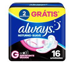 ABSORVENTE ALWAYS NOTURNO SUAV 16UND