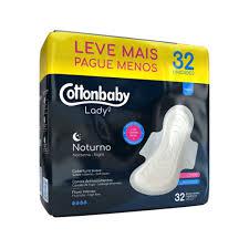ABSORVENTE COTTONBABY LADY NOTURNO C/ ABAS C/ 32 U