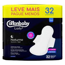 ABSORVENTE COTTONBABY LADY NOTURNO C/ ABAS C/ 32 U
