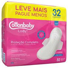 ABSORVENTE COTTONBABY LADY SUAVE C/ ABAS 32UND