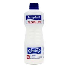 ALCOOL 70º DESINF ASSEPTGEL/START 500ML