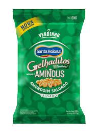 AMENDOIM GRELHADITOS S/PELE 400GR SANTA HELENA