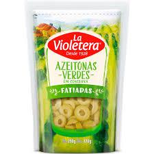 AZEITONA LA VIOLETERA 120GR VERDE FATIADA
