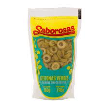 AZEITONA SABOROSAS VERDE FATIADA DOY PACK 120GR