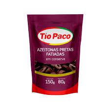 AZEITONA TIO PACO 80GR PRETA FATIADA D PACK