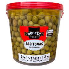 AZEITONA VERDE C/ CAROÇO  BD 2KG NUCETE