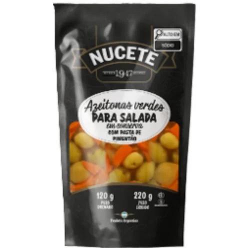 AZEITONA VERDE NUCETE SALADA SACHÊ 120GR