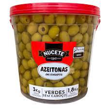 AZEITONA VERDE S/ CAROÇO  BD 1,8KG NUCETE