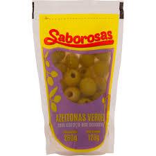 AZEITONA VERDE SABOROSAS SEM CAROCO 120GR