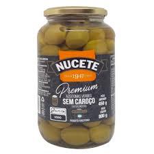 AZEITONA VERDE SEM CAROÇO NUCETE 450GR PREMI