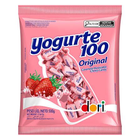 BALA DORI YOGURTE100 MORANGO 500G