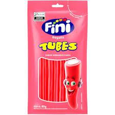 BALA FINI TUBES MORANGO DOCE 80GR