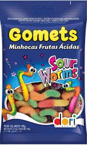 BALA GOMA GOMETS DORI 100G MINHOCA ACIDA