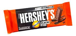 BARRA DE CHOCOLATE MEIO AMARGO 40% CACAU COM OVO MALTINE BLACK HERSHEYS 75G