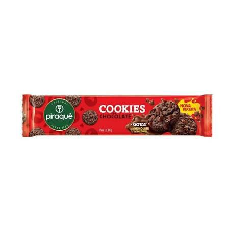 BISCOITO COOKIE PIRAQUE CHOCOLATE 80G
