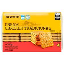 BISCOITO CREAM CRACKER 300GR RANCHEIRO