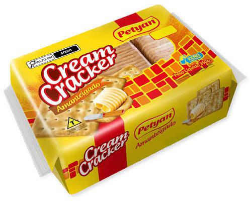 BISCOITO CREAM CRACKER AMANTEIGADO PETYAN 350G