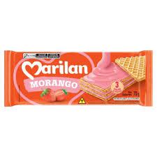 BISCOITO MARILAN WAFER 70GR MORANGO